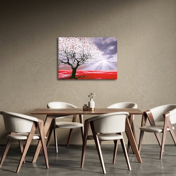 Czerwony obraz drzewa (70x50 cm)