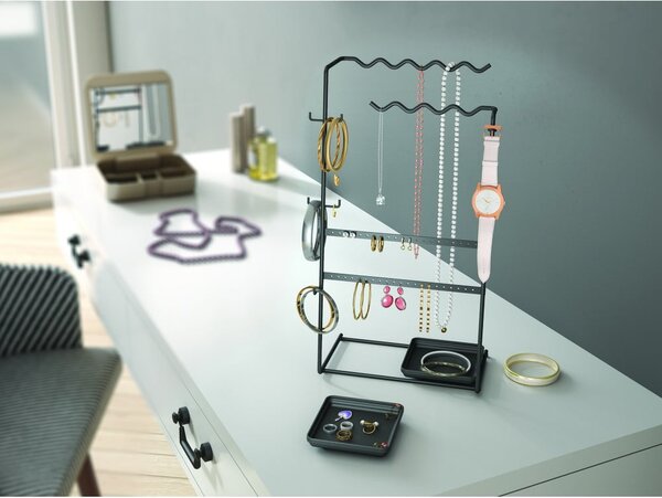 Czarny organizer na biżuterię My Jewels - Metaltex