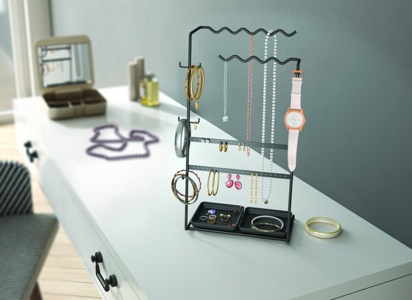 Czarny organizer na biżuterię My Jewels - Metaltex