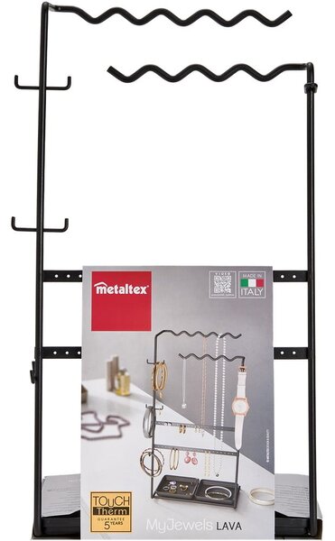 Czarny organizer na biżuterię My Jewels - Metaltex