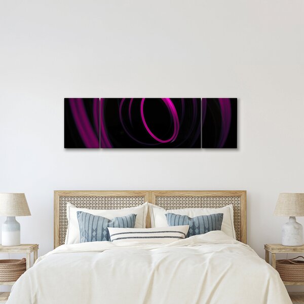 Obraz - fioletowe kresek (170x50 cm)