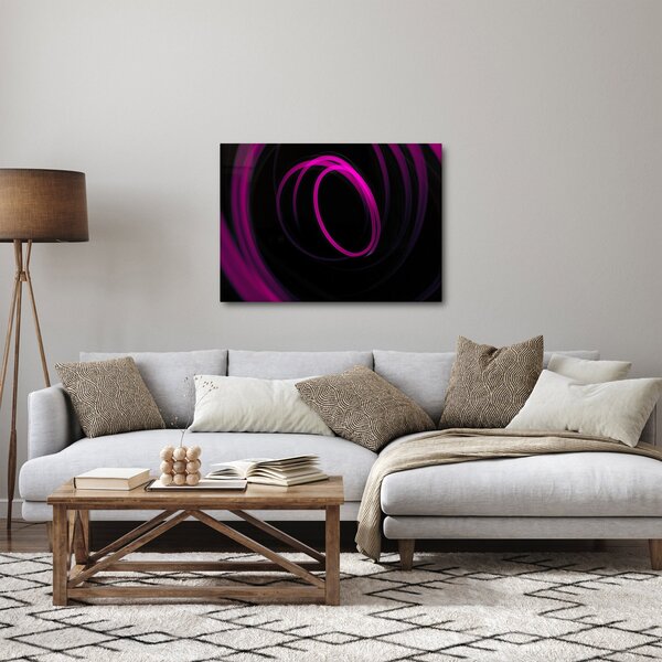 Obraz - fioletowe kresek (70x50 cm)