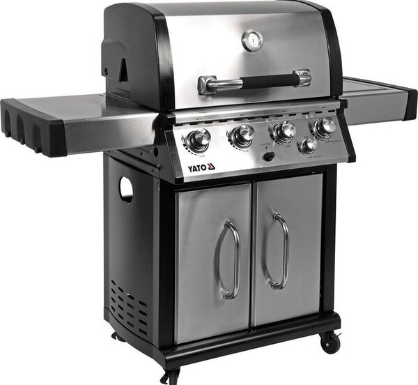 Grill ogrodowy gazowy YATO YG-20013 17.5 kW 65 x 46 cm