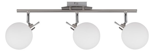Lampa sufitowa w kolorze srebra ze szklanym kloszem 12x62 cm Ghost – Candellux Lighting