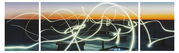 Obraz - widok nieba z dachu (170x50 cm)