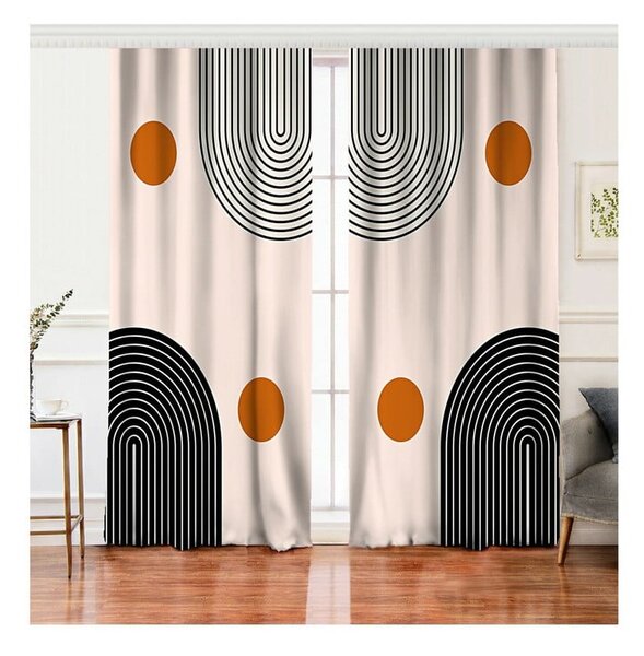 Beżowe zasłony zestaw 2 szt. 140x260 cm – Mila Home