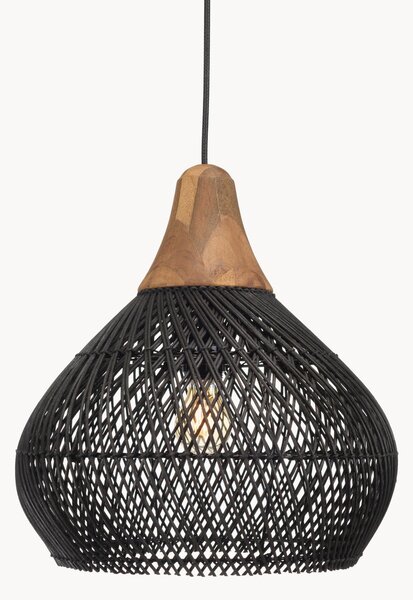 Lampa wisząca z rattanu Sixtine