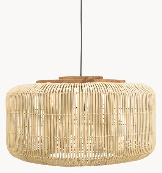 Lampa wisząca z rattanu Sixtine