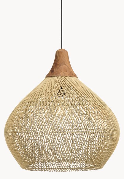 Lampa wisząca z rattanu Sixtine