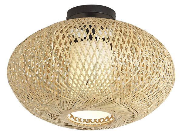 Lampa sufitowa Japandi bambusowa 42 cm IP44 - Moana