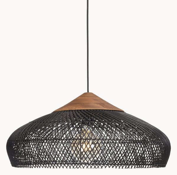 Lampa wisząca z rattanu Sixtine