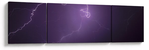 Obraz błyskawicy na niebie (170x50 cm)