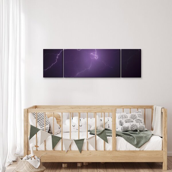 Obraz błyskawicy na niebie (170x50 cm)