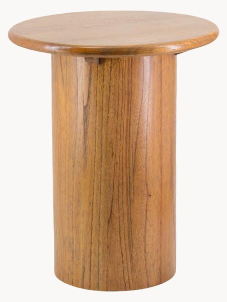 Stolik pomocniczy z drewna mindi Cylinder