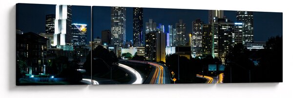 Obraz nocnej metropolii (170x50 cm)