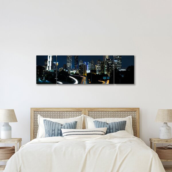 Obraz nocnej metropolii (170x50 cm)