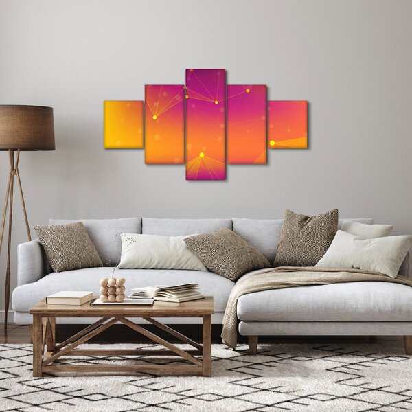 Kolorowy abstrakcyjny obraz (125x70 cm)