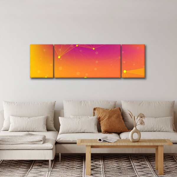 Kolorowy abstrakcyjny obraz (170x50 cm)