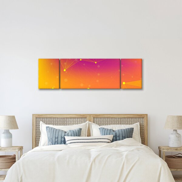 Kolorowy abstrakcyjny obraz (170x50 cm)