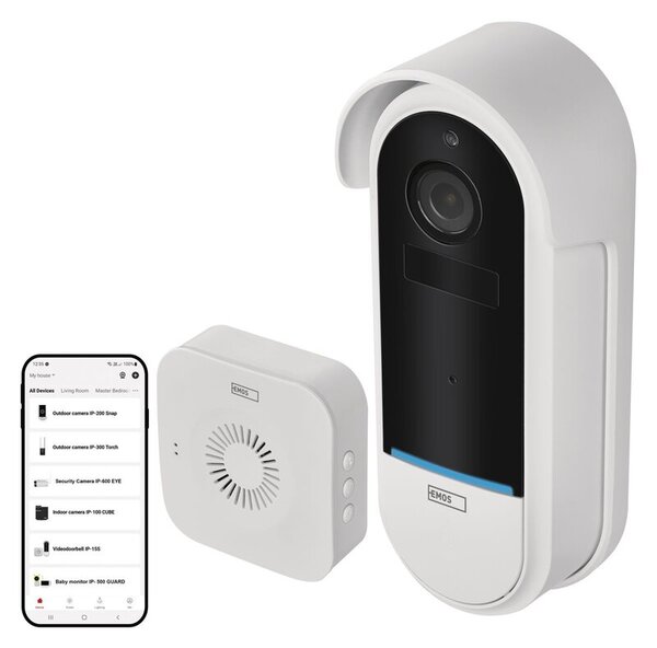 Dzwonek bezprzewodowy EMOS GoSmart IP-15S BiaÅy
