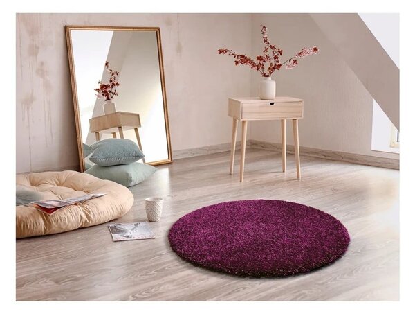 Fioletowy dywan Universal Aqua Liso, Ø 100 cm