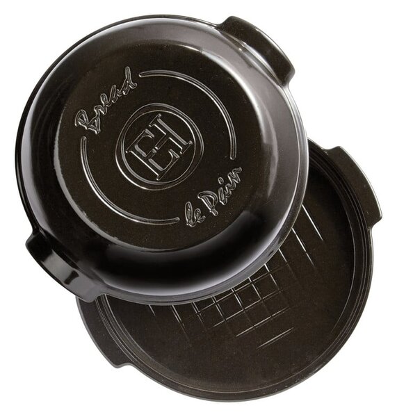 Czarna ceramiczna forma na chleb Emile Henry, ⌀ 29,5 cm