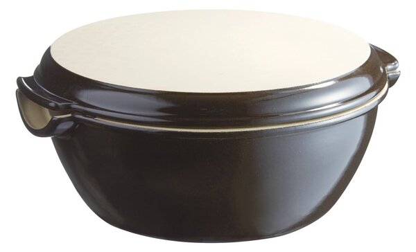 Czarna ceramiczna forma na chleb Emile Henry, ⌀ 29,5 cm