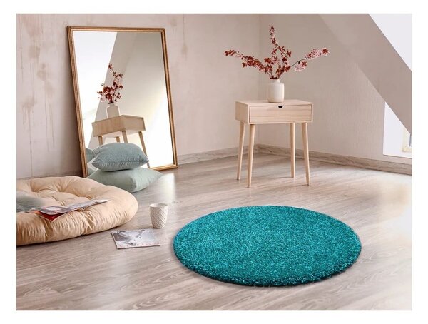 Niebieski dywan Universal Aqua Liso, ø 100 cm