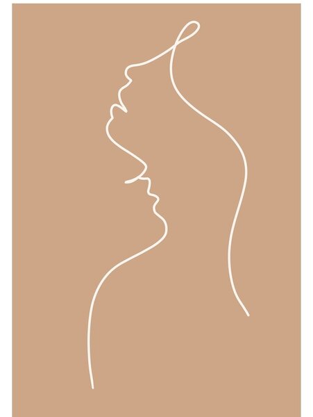 Plakat 29x41 cm Lovers Line Art – Veronika Boulová