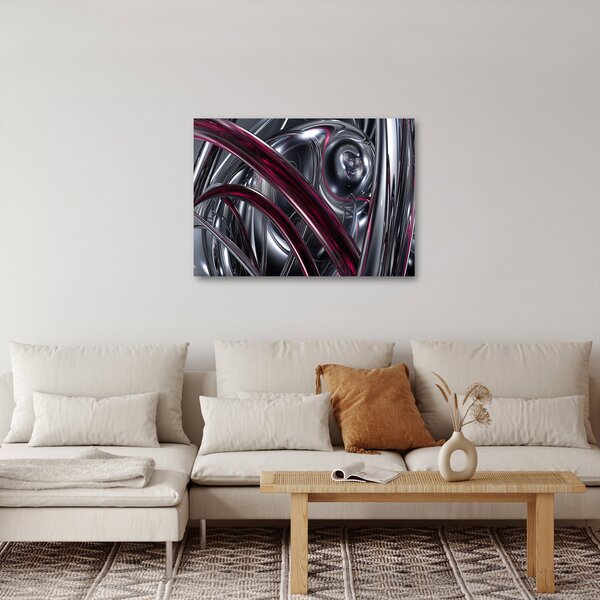 Obraz szarej abstrakcji (70x50 cm)