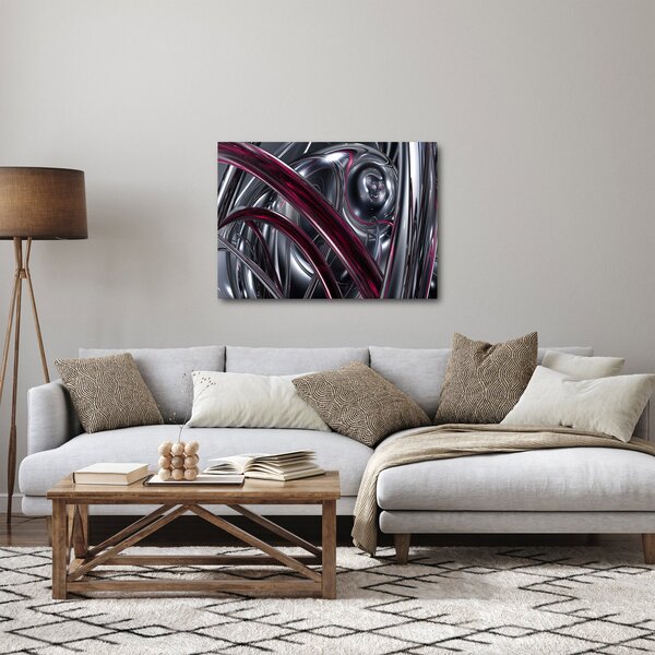 Obraz szarej abstrakcji (70x50 cm)