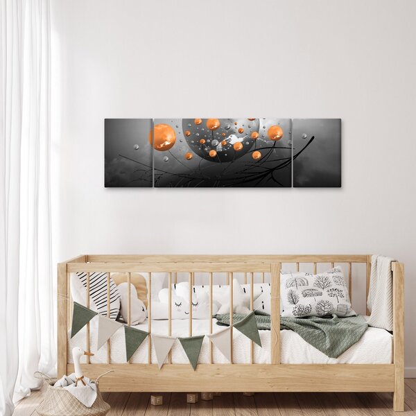 Obraz pomarańczowych kul (170x50 cm)