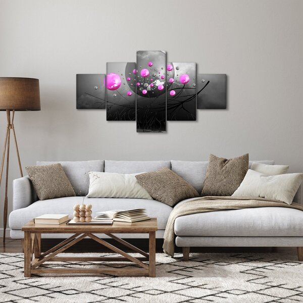 Obraz różowych kul (125x70 cm)