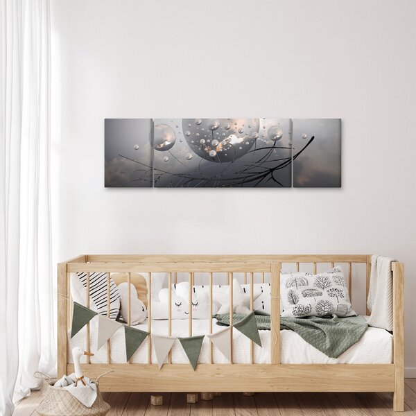 Obraz abstrakcyjnych kul (170x50 cm)