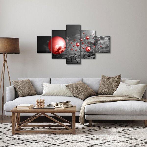 Obraz czerwonych kul (125x70 cm)