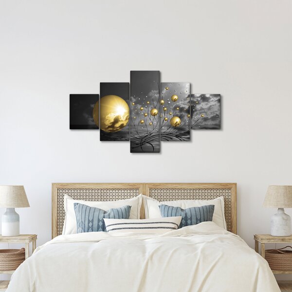Obraz kul w kolorze ochry (125x70 cm)