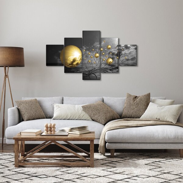Obraz kul w kolorze ochry (125x70 cm)