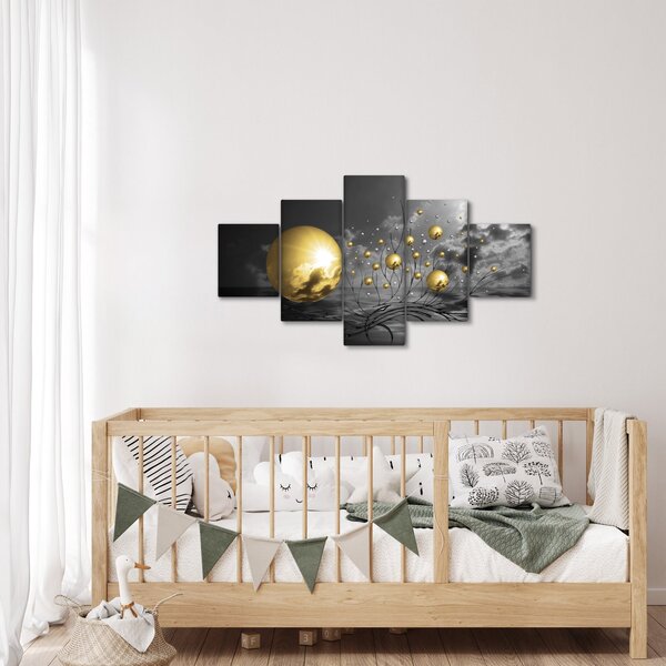Obraz kul w kolorze ochry (125x70 cm)