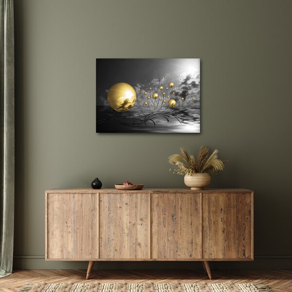 Obraz kul w kolorze ochry (70x50 cm)