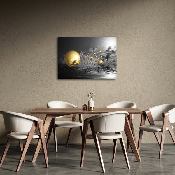 Obraz kul w kolorze ochry (70x50 cm)