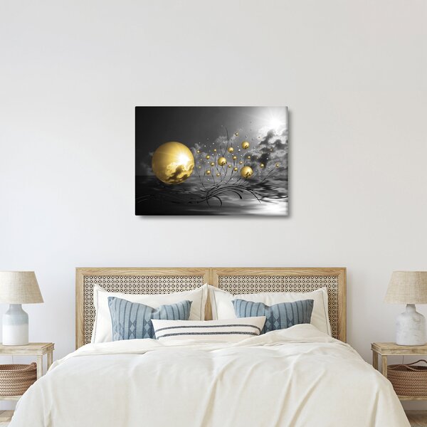 Obraz kul w kolorze ochry (70x50 cm)
