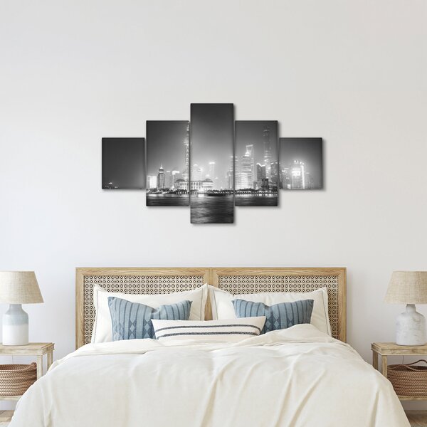 Obraz nowoczesnych drapaczy chmur (125x70 cm)