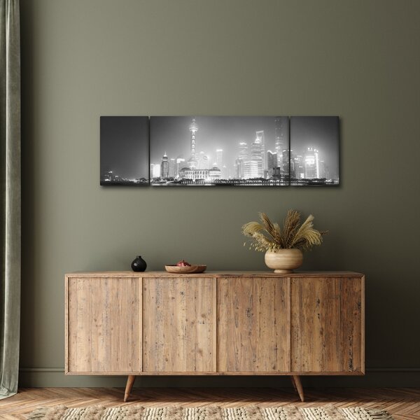 Obraz nowoczesnych drapaczy chmur (170x50 cm)