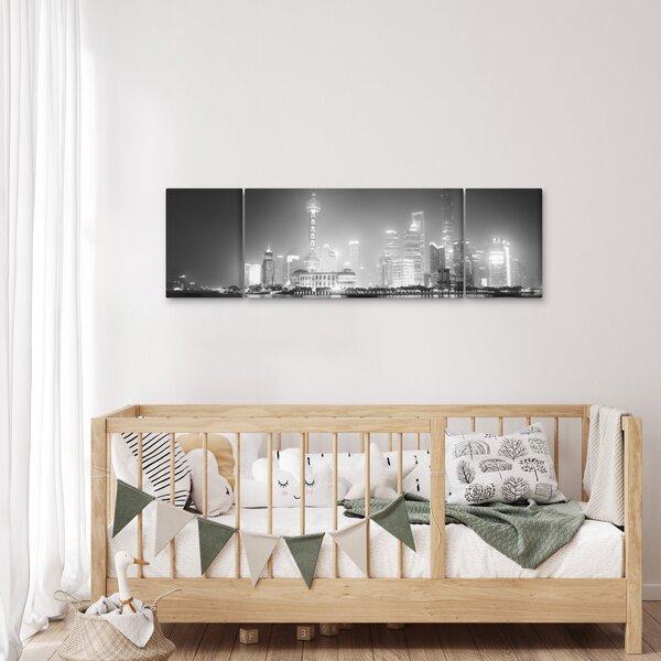 Obraz nowoczesnych drapaczy chmur (170x50 cm)