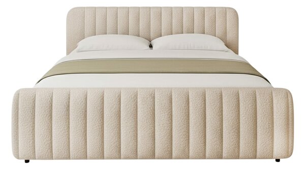 MebleMWM Łóżko tapicerowane z pojemnikiem SFG0160 | 180x200 | Boucle | Beż #3