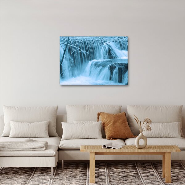 Obraz - lodowe wodospady (70x50 cm)