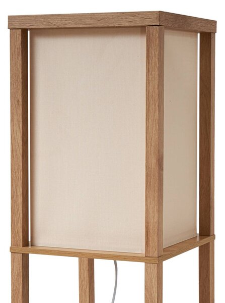 Lampa stojąca Birta Lindby, jasne drewno, salon / jadalnia, drewno, nowoczesny