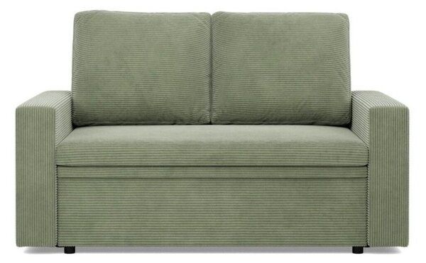 Sofa dwuosobowa, BLOM, sztruks, 148x87x90 cm, oliwkowy | TYLETEGOTU