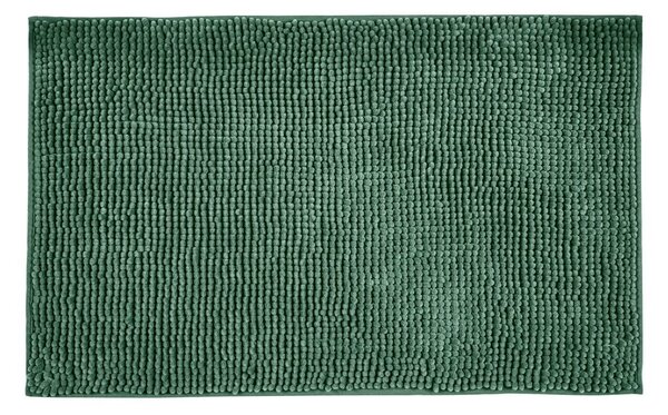 Ciemnozielony tekstylny dywanik łazienkowy 50x80 cm Chenille – Allstar