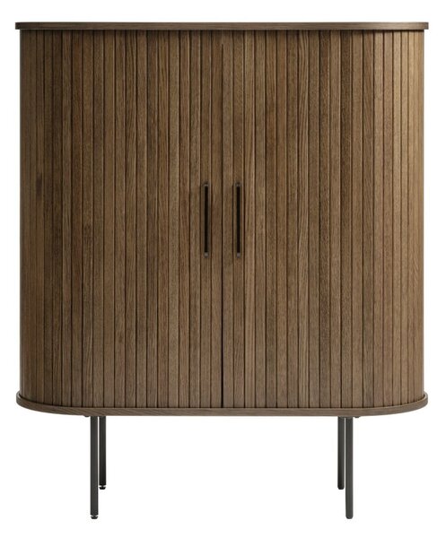 Brązowa szafka w dekorze dębu 100x118 cm Nola – Unique Furniture